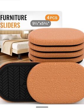 New Furniture Sliders - 4 Pack Felt Pads